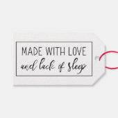 Made with Love Funny Cadeaulabel (Voorkant (Horizontaal))