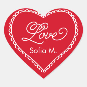 Made with Love Hart Sticker