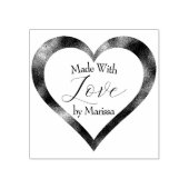 Made with Love Heart Rubberstempel (Afrduk)