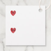 Made with Love Heart Stamp Red Bedankjes Labels (Achterkant)