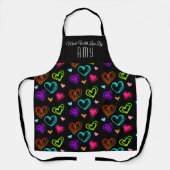Made with Love Hearts Personalized Schort (Voorkant)