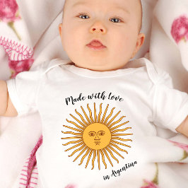 Made with Love in Argentina / vlag, Sol de Mayo Romper