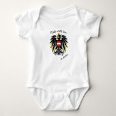 Made with Love in Austria / Oostenrijkse vlag Romper (Voorkant)