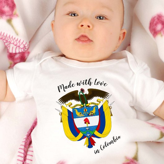 Made with Love in Colombia / Colombiaanse vlag Romper