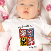 Made with Love in Czech Republic / Czech flag Romper