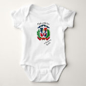 Made with Love in Dominicaanse Republiek / vlag Romper (Voorkant)