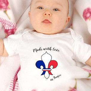 Made with Love in France / French Lilly, flag Romper