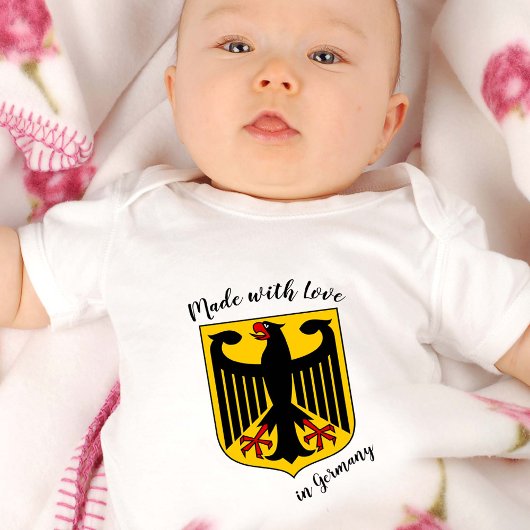 Made with Love in Germany/German flag Romper
