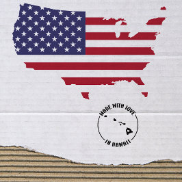 Made with Love in Hawaii, Small Business, Rubberstempel