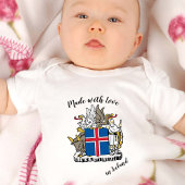Made with Love in IJsland / IJslandse vlag Romper