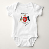 Made with Love in Isle of Man / UK flag Romper (Voorkant)