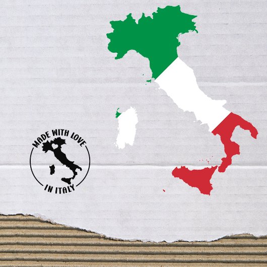 Made with Love in Italy, Small Business, Rubberstempel