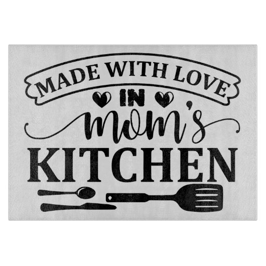 Made with Love in Mam's Keuken Snijplank (Voorkant)