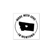 Made with Love in Montana, Small Business, Rubberstempel (Afrduk)