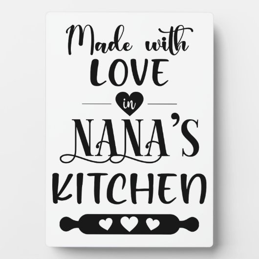 Made with Love in Nana's Kitchen Fotoplaat (voorkant)