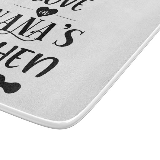 Made with Love in Nana's Kitchen Snijplank (Hoek)