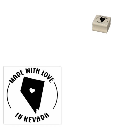 Made with Love in Nevada, Small Business, Rubberstempel (Gestempeld)