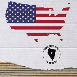 Made with Love in Nevada, Small Business, Rubberstempel