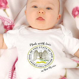 Made with Love in New Mexico / flag, State USA Romper