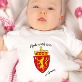 Made with Love in Norway / Noorse vlag Romper
