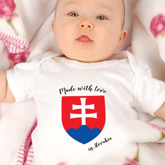 Made with Love in Slovakia/vlag Romper