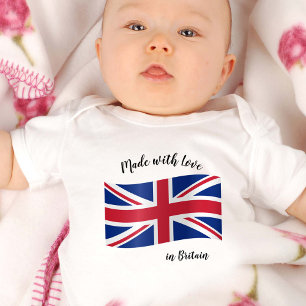 Made with Love in United Kingdom / British flag Romper