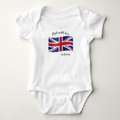 Made with Love in United Kingdom / British flag Romper (Voorkant)