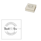 Made with Love | Kleine bedrijven Hartelijk dank Rubberstempel (Gestempeld)