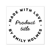Made with Love | Modern Retro Bold Stylish Zelfinktende Stempel (Design)