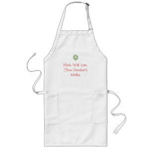 Made with Love of Grandma's Kitchen Apron Lang Schort