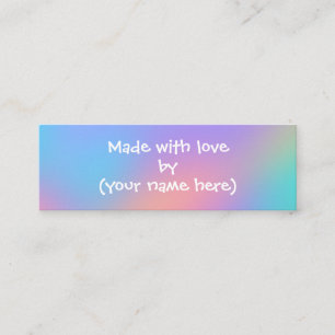 Made with Love Personalized Mini Visitekaartje