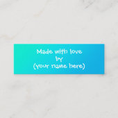 Made with Love Personalized Mini Visitekaartje (Voorkant)
