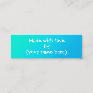 Made with Love Personalized Mini Visitekaartje
