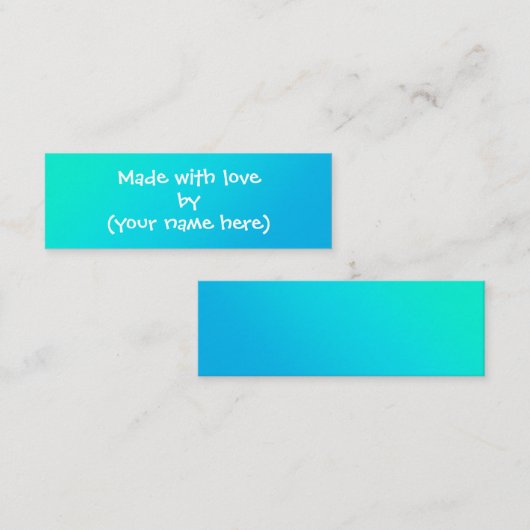 Made with Love Personalized Mini Visitekaartje (Voorkant / Achterkant)