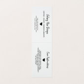 Made with Love Robin Egg Blue Hang Label Visitekaartje (Binnenkant ongevouwen)