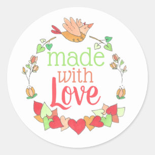 Made with Love Ronde Sticker