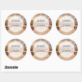 Made with Love Rustic Wooden Bridge in Country Ronde Sticker (Vel)