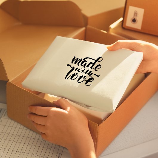 Made With Love Script Design Zelfinktende Stempel