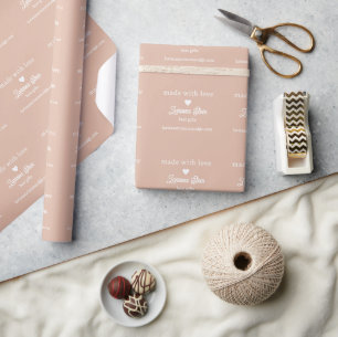 Made with Love Signature all-over Dusty Roos Cadeaupapier