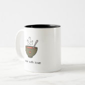 Made with Love Soup Mug Tweekleurige Koffiemok (Voorkant links)