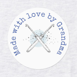 Made with Love van Grandma Crochet Iron-On Labels