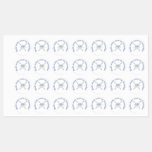 Made with Love van Grandma Crochet Iron-On Labels (Vel)