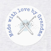 Made with Love van Grandma Crochet Iron-On Labels (Design 2)