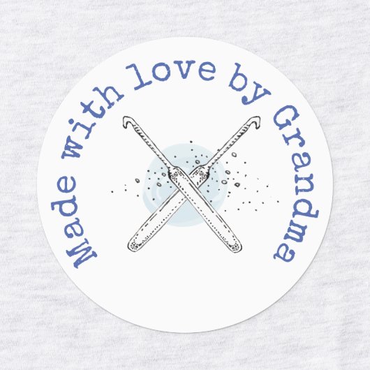 Made with Love van Grandma Crochet Iron-On Labels (Design 2)