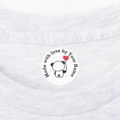 Made with Love van You Cute Panda Iron-On Labels (Aangebracht)