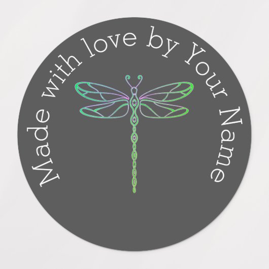 Made with Love van You Dragonfly Waterproof Labels (Design 2)