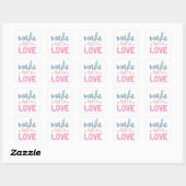 Made with Love Vierkante Sticker (Vel)