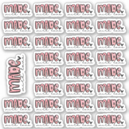Made with Love - Waterverf Stickers