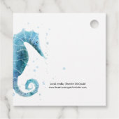 Made with Love | Waterverf Zee Paarden Bedankjes Labels (Achterkant)