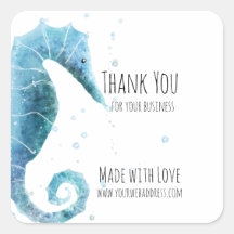 Made with Love | Waterverf Zee Paarden Dank u